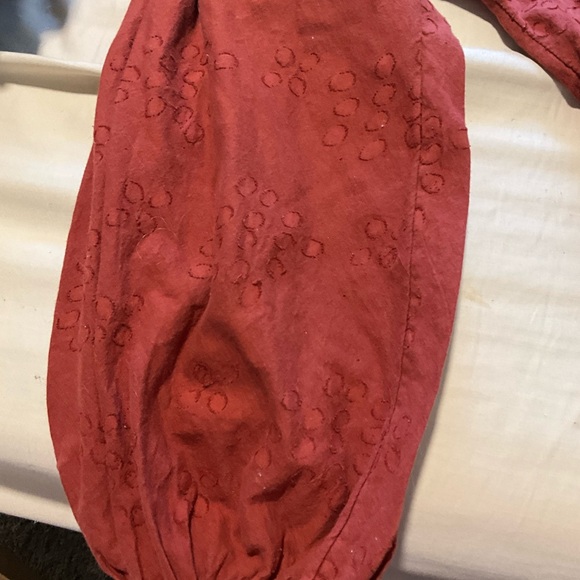 Free People Rust colored Long sleeve shirt Size Small - Picture 5 of 6